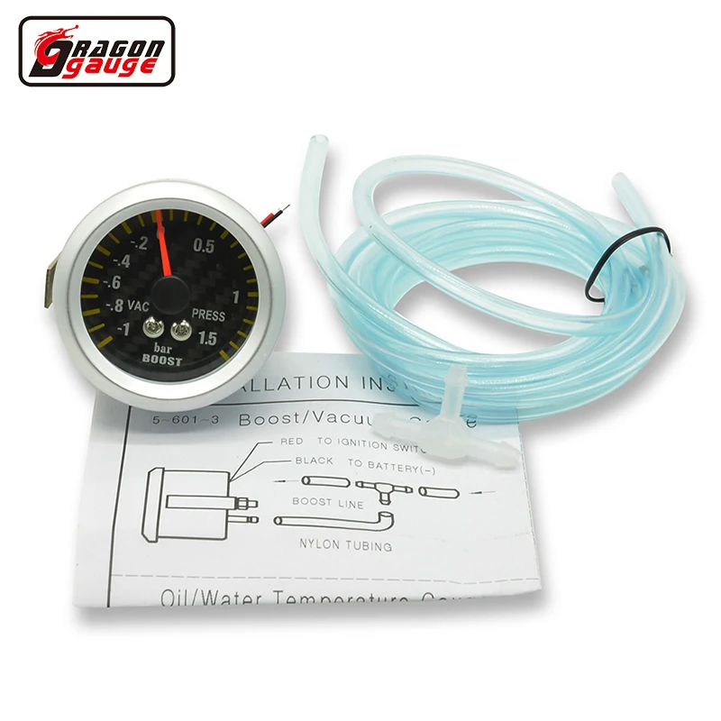 Dragon Gauge 52mm carbon Tattoos Auto Car Turbin turbo boost gauge pointer meterr -1~0 VAC 0-1.5 bar press
Dragon Gauge 52mm carbon Tattoos Auto Car Turbin turbo boost gauge pointer meterr -1~0 VAC 0-1.5 bar press
