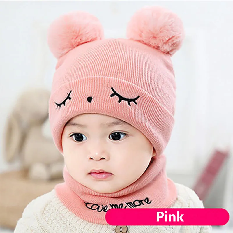 2Pcs Baby Hat Scarf Set Autumn Winter Knitted Warm Children Beanie Cap Double Pompom Cartoon Baby Boy Girl Hat
2Pcs Baby Hat Scarf Set Autumn Winter Knitted Warm Children Beanie Cap Double Pompom Cartoon Baby Boy Girl Hat