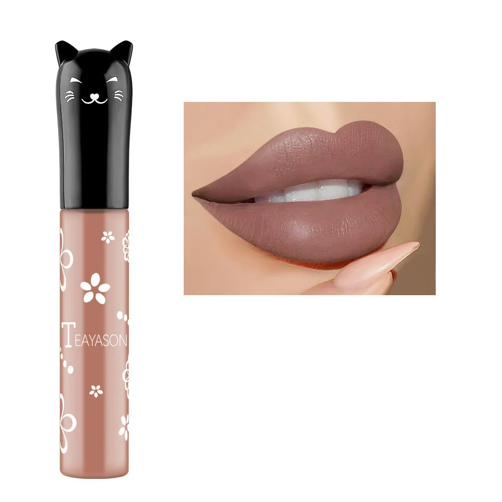 Hot Cute Cat Style Lip gloss Matte Liquid Lipstick Lip Tint Red Velvet Nude Lipgloss Lasting Waterproof Cosmetic Beauty Makeup
Hot Cute Cat Style Lip gloss Matte Liquid Lipstick Lip Tint Red Velvet Nude Lipgloss Lasting Waterproof Cosmetic Beauty Makeup