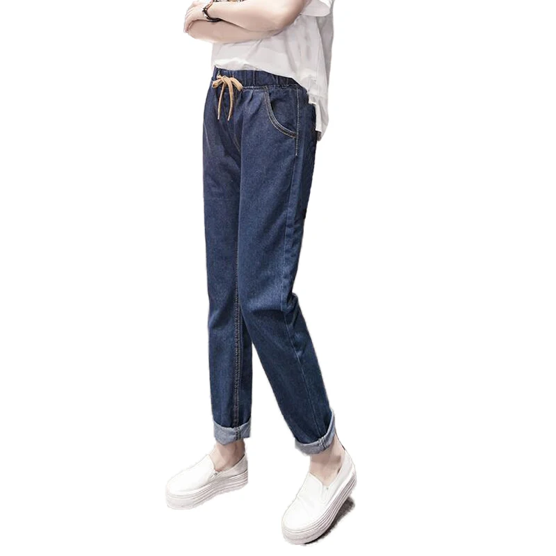 2019 Jeans Female Denim Pencil Pants Summer Womens Elastic Waist Washed Slim Jeans Loose Solid Bottoms Pants For Women Trousers
2019 Jeans Female Denim Pencil Pants Summer Womens Elastic Waist Washed Slim Jeans Loose Solid Bottoms Pants For Women Trousers