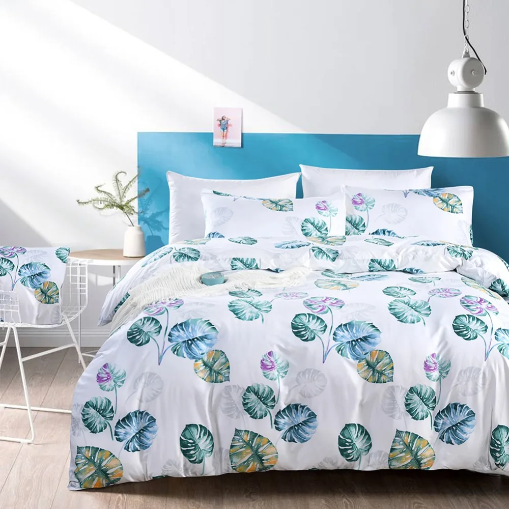 3 Pieces Bedding Set Twin/Queen/King Size Palm Leaf Graphic Duvet Cover Pillowcase Unfading Stain Resistant Machine Washable
3 Pieces Bedding Set Twin/Queen/King Size Palm Leaf Graphic Duvet Cover Pillowcase Unfading Stain Resistant Machine Washable
