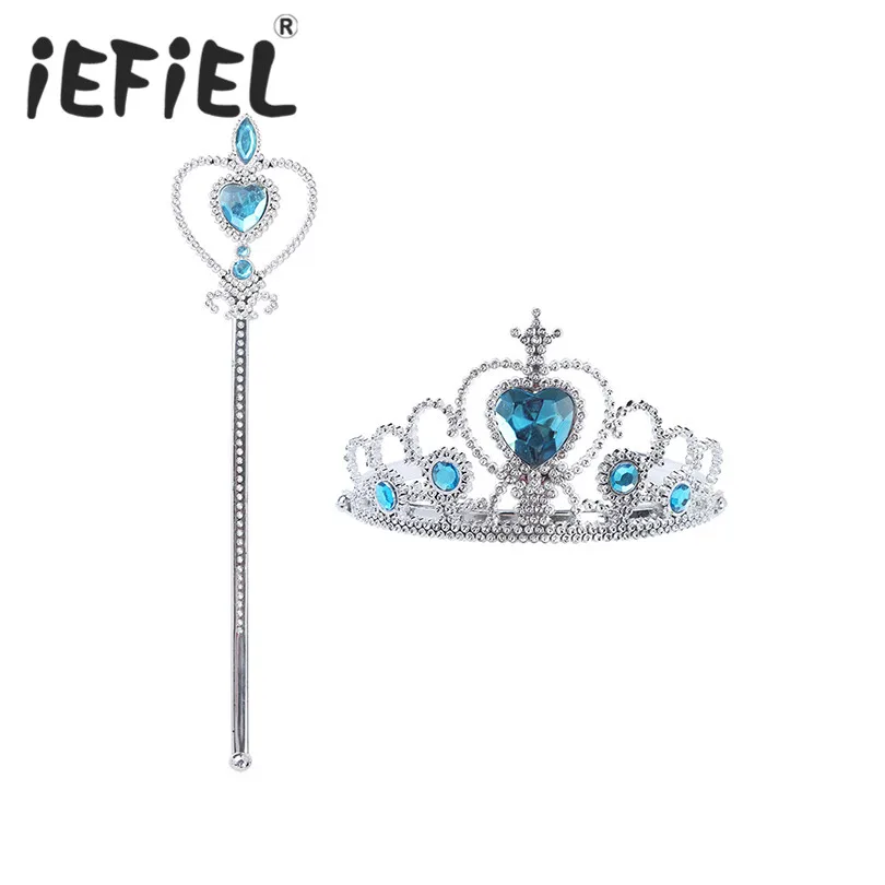 Kids Princess Girls Crown Tiara and Wand Set Fairy Party Costume Accessories for Halloween Cosplay Party Dress Up Carnival Set
Kids Princess Girls Crown Tiara and Wand Set Fairy Party Costume Accessories for Halloween Cosplay Party Dress Up Carnival Set