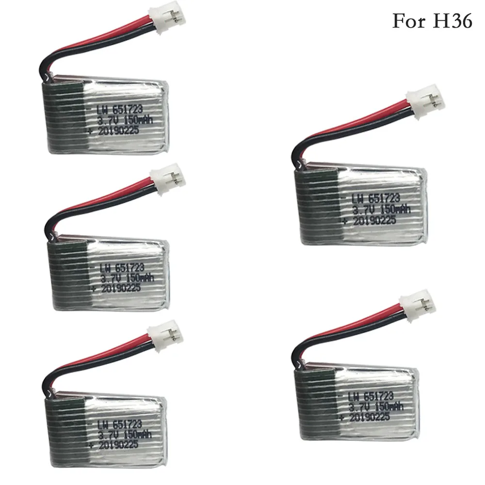 5pcs/lot 3.7v 150mah 30C For H36 F36 Eachine E010 E010C E011 E013 NH010 Battery RC Quadcopter Spare parts 3.7v 150 LIPO Battery
5pcs/lot 3.7v 150mah 30C For H36 F36 Eachine E010 E010C E011 E013 NH010 Battery RC Quadcopter Spare parts 3.7v 150 LIPO Battery