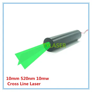 High End 10mm 520nm 10mW Green Cross Line Laser Module Industrial Grade APC Driver TYLASERS
High End 10mm 520nm 10mW Green Cross Line Laser Module Industrial Grade APC Driver TYLASERS