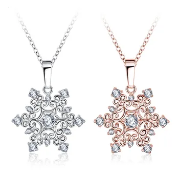 2018 Zirconia Snowflake Necklace Romantic Alloy Golden Silvery Crystal Rhinestones Pendant Necklace
2018 Zirconia Snowflake Necklace Romantic Alloy Golden Silvery Crystal Rhinestones Pendant Necklace