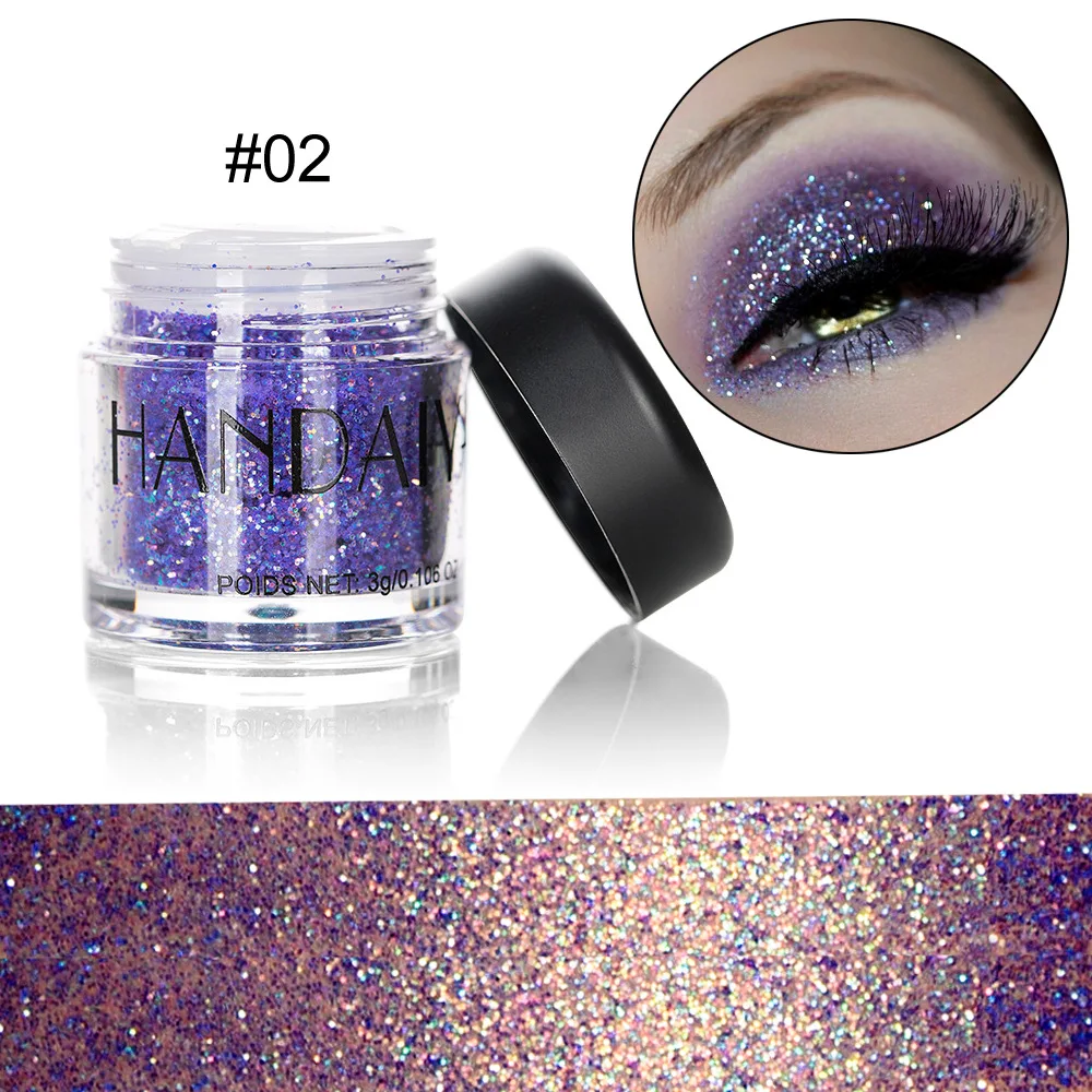 HANDAIYAN Pearlescent metallic color eye shadow Multi-function Sequin Golden glitter Galaxy Magic Eyeshadow powder Eye makeup
HANDAIYAN Pearlescent metallic color eye shadow Multi-function Sequin Golden glitter Galaxy Magic Eyeshadow powder Eye makeup