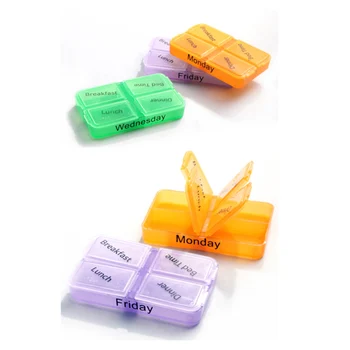 7 Days Pill Case Tablet Sorter Medicine Weekly Storage Box Container Organizer JS88
7 Days Pill Case Tablet Sorter Medicine Weekly Storage Box Container Organizer JS88