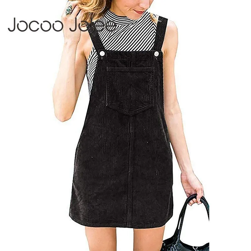 Jocoo Jolee Women Bib Pocket Front Overall Short Dress 2019 Pink Zip Button Pinafore Shift Dress Female Sleeveless Plain Dress
Jocoo Jolee Women Bib Pocket Front Overall Short Dress 2019 Pink Zip Button Pinafore Shift Dress Female Sleeveless Plain Dress