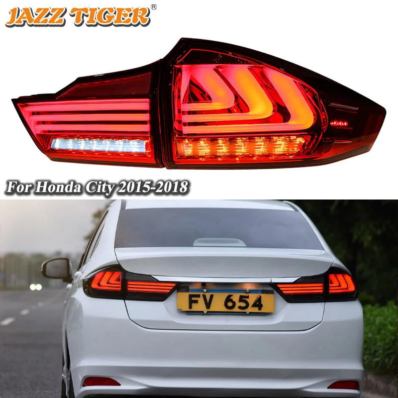 Rear Running Lamp + Brake Light + Reverse + Dynamic Turn Signal Car LED Tail Light Taillight For Honda City Grace 2015 - 2018
Rear Running Lamp + Brake Light + Reverse + Dynamic Turn Signal Car LED Tail Light Taillight For Honda City Grace 2015 - 2018