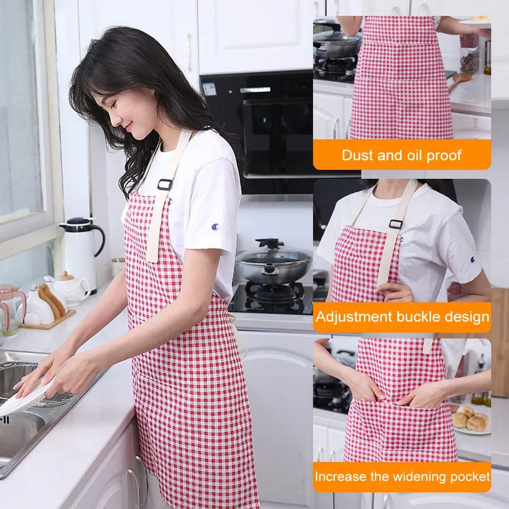New Kitchen Apron Women Men Adjustable Cotton Linen High-grade Kitchen Apron For Cooking Baking Restaurant Pinafore
New Kitchen Apron Women Men Adjustable Cotton Linen High-grade Kitchen Apron For Cooking Baking Restaurant Pinafore