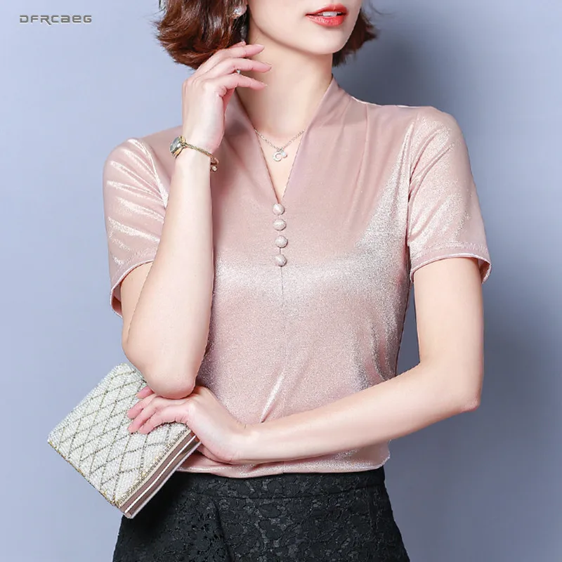 Casual Summer Tops For Women 2019 Fashion Plus Size Stain Blouses Streetwear Short Sleeve Shirt Female Sexy V-Neck Blusas Mujer
Casual Summer Tops For Women 2019 Fashion Plus Size Stain Blouses Streetwear Short Sleeve Shirt Female Sexy V-Neck Blusas Mujer