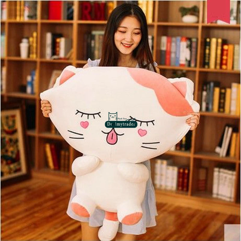 Dorimytrader 100cm Large Pop Lovely Cartoon Cat Plush Toy 39inches Stuffed Anime Cats Doll Animal Pillow Baby Gift DY61609 (5)