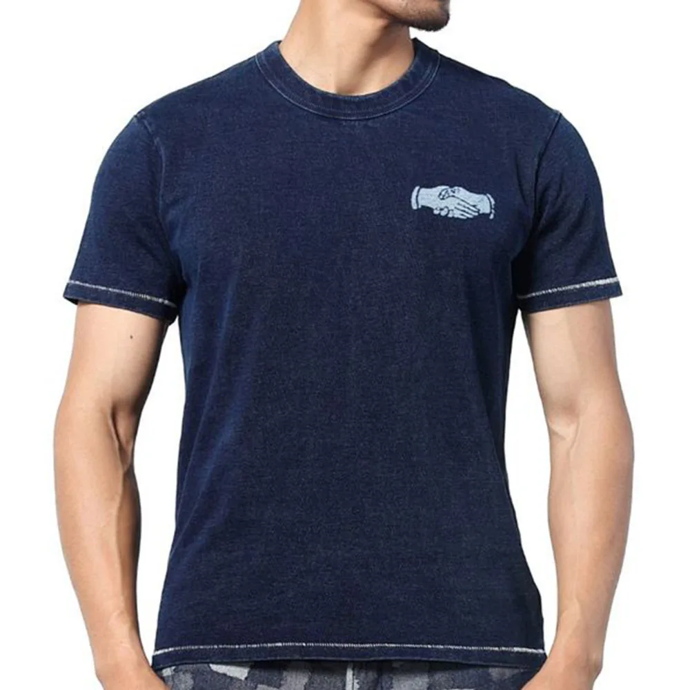 Indigo Printed Blue Tshirt Men Cotton Summer Top T-shirt Cotton Streetwear Washed Vintage Tee Shirt Homme Mens Clothing 2018
Indigo Printed Blue Tshirt Men Cotton Summer Top T-shirt Cotton Streetwear Washed Vintage Tee Shirt Homme Mens Clothing 2018