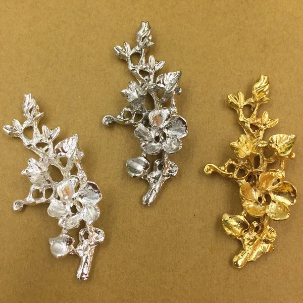 SEA MEW 20 PCS 20*44mm Fashion Metal Alloy Silver Gold Rhodium Flowers Branches Connectors Charm For Jewelry Making
SEA MEW 20 PCS 20*44mm Fashion Metal Alloy Silver Gold Rhodium Flowers Branches Connectors Charm For Jewelry Making