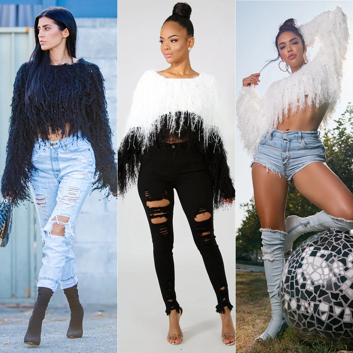 Autumn Women Sweaters Series Winter Tassel Knitted Elegant Mohair Shaggy Yarn Jumper Femme Handmade Pullover Fashion Sweater
Autumn Women Sweaters Series Winter Tassel Knitted Elegant Mohair Shaggy Yarn Jumper Femme Handmade Pullover Fashion Sweater