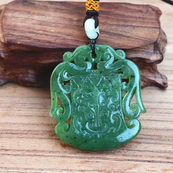 certificate)Drop shipping Natural Green HETIAN Nephrite Carved Dragon Pendant Necklace Lucky Amulet Gift For Men's Jades Jewelry
certificate)Drop shipping Natural Green HETIAN Nephrite Carved Dragon Pendant Necklace Lucky Amulet Gift For Men's Jades Jewelry