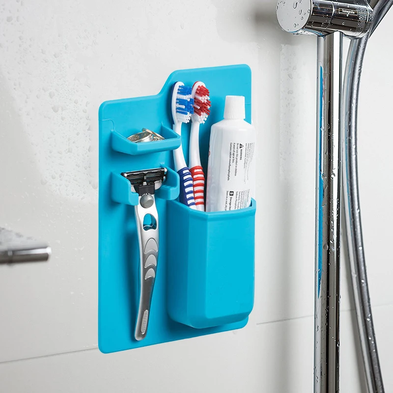 Multifunctional Silicone Toothbrush Toothpaste Razor Holder Bathroom Toiletries Organizer Storage Rack Baskets Holder GHMY
Multifunctional Silicone Toothbrush Toothpaste Razor Holder Bathroom Toiletries Organizer Storage Rack Baskets Holder GHMY