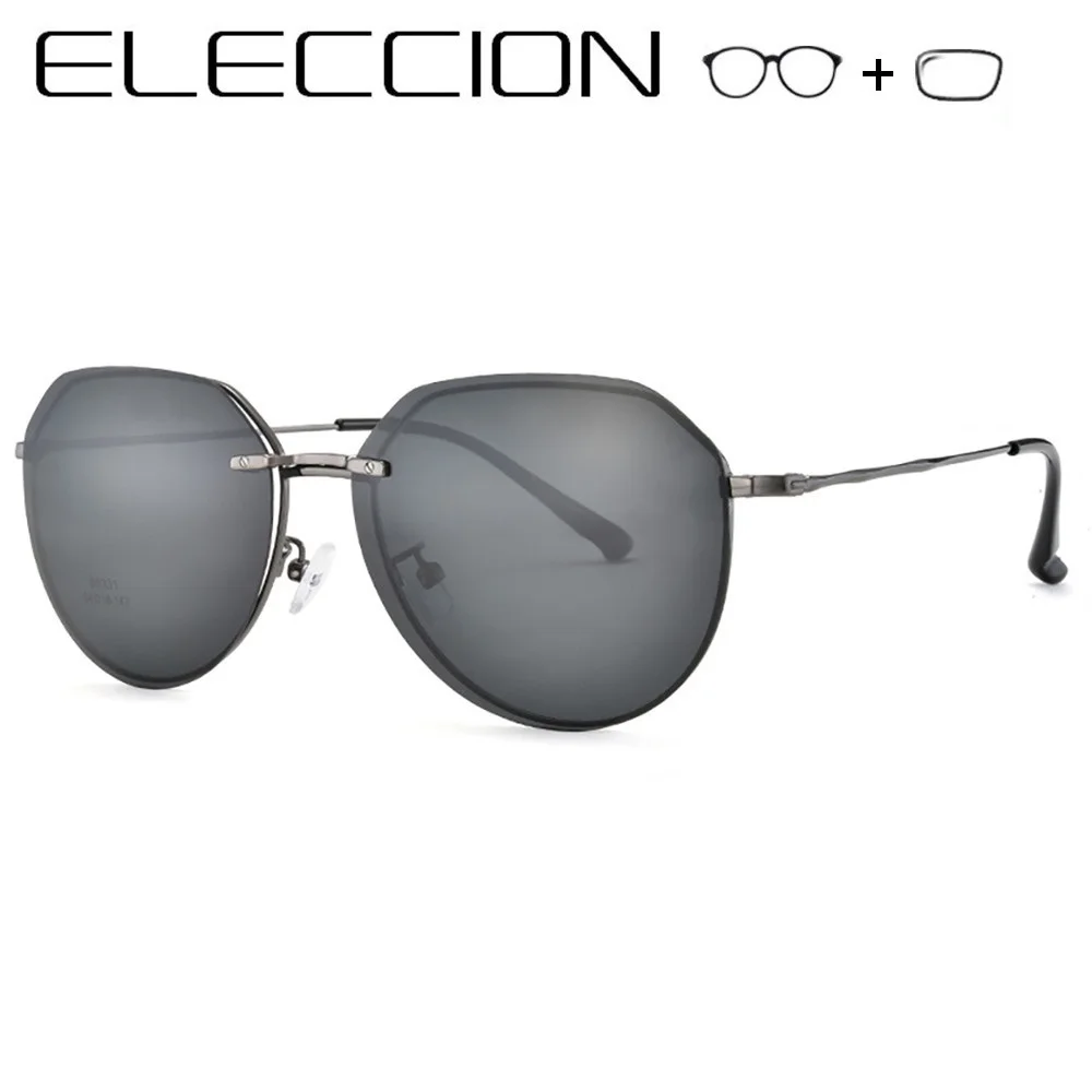 ELECCION Prescription Glasses Women Myopia Eyeglasses Round Eyewear Men Optical Frame Spectacles Polarized Sunglasses With Clips
ELECCION Prescription Glasses Women Myopia Eyeglasses Round Eyewear Men Optical Frame Spectacles Polarized Sunglasses With Clips