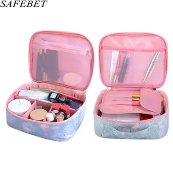SAFEBET Brand Fashion Women Flamingo Waterproof Cosmetic Bag Organizer Toiletry Kits Big capacity Portable Travel Makeup Bag
SAFEBET Brand Fashion Women Flamingo Waterproof Cosmetic Bag Organizer Toiletry Kits Big capacity Portable Travel Makeup Bag