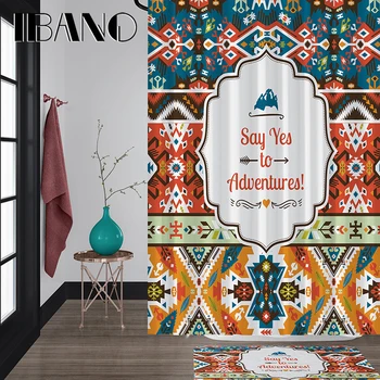 IBANO "Say Yes" Mandala Shower Curtain Waterproof Polyester Fabric 180x180cm Bath Curtain 40x60cm Mat For The Bathroom Curtain.
IBANO "Say Yes" Mandala Shower Curtain Waterproof Polyester Fabric 180x180cm Bath Curtain 40x60cm Mat For The Bathroom Curtain.