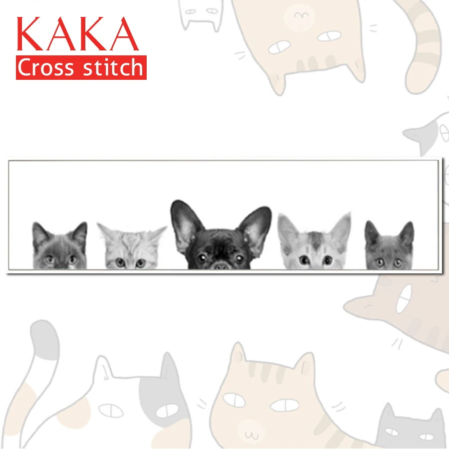KAKA Cross stitch kits Embroidery needlework sets with printed pattern,11CT canvas,Home Decor for garden House,5D Animals Dogs
KAKA Cross stitch kits Embroidery needlework sets with printed pattern,11CT canvas,Home Decor for garden House,5D Animals Dogs