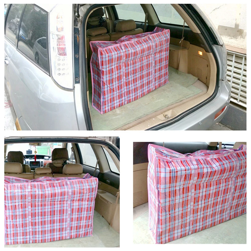 Description Picture 3 of itemReusable Plastic Jumbo Laundry Zipped Large Strong Shopping Home Storage Bag Strong Woven Plastic PVC Bags
