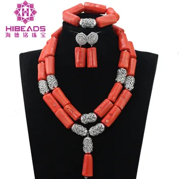 Silver Coral Bridal Necklace Set for Women African Costume Jewellery Set Beaded Coral Indian Jewelry Set CNR828
Silver Coral Bridal Necklace Set for Women African Costume Jewellery Set Beaded Coral Indian Jewelry Set CNR828