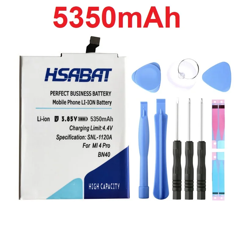 HSABAT 5350mAh BN40 for Xiaomi Redmi 4 Pro Battery 3G RAM 32G ROM Edition Batteries
HSABAT 5350mAh BN40 for Xiaomi Redmi 4 Pro Battery 3G RAM 32G ROM Edition Batteries
