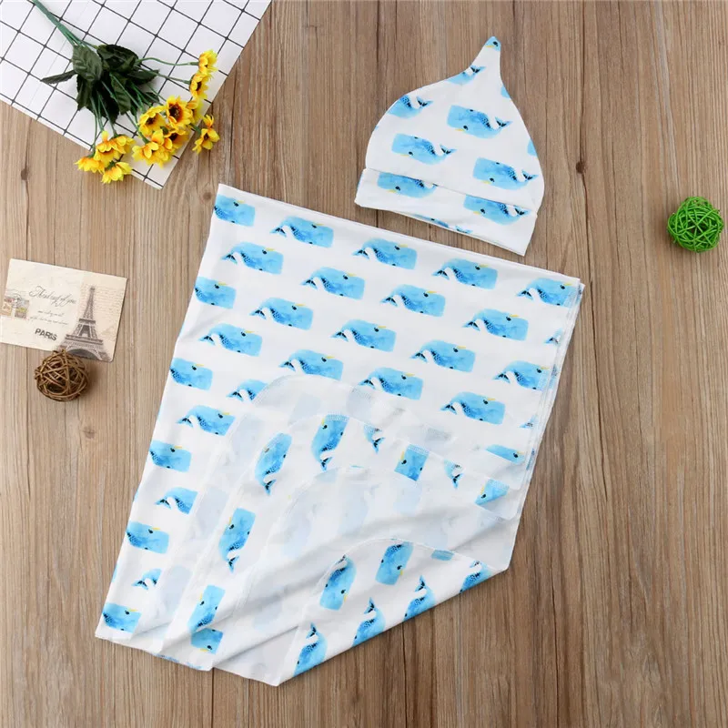 Модное одеяло для новорожденных с рисунком акулы маленьких мальчиков и девочек