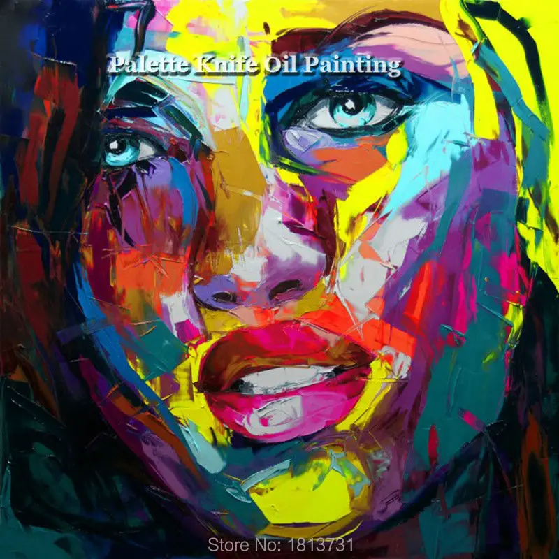Hand painted Francoise Nielly Palette knife portrait Face Oil painting Character figure canva wall Art picture14-52
Hand painted Francoise Nielly Palette knife portrait Face Oil painting Character figure canva wall Art picture14-52