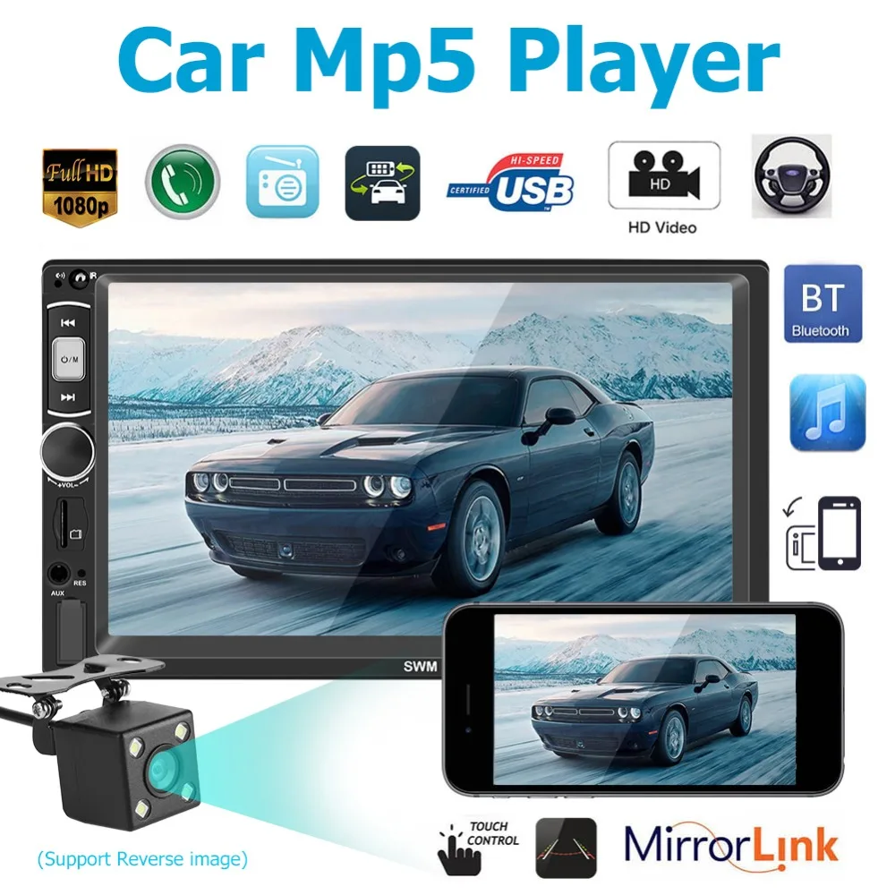 VODOOL 7in Touch Screen 2Din Car Stereo Receiver for Bluetooth Subwoofer 2din Car Multimedia Player Car Stereo MP5 USB Stereo
VODOOL 7in Touch Screen 2Din Car Stereo Receiver for Bluetooth Subwoofer 2din Car Multimedia Player Car Stereo MP5 USB Stereo