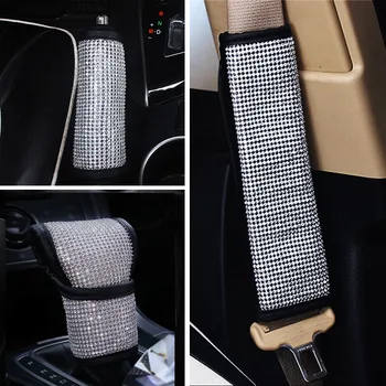 Rhinestones Diamond Auto Seat Belt Cover Hand Brake Gear Cover Plush Car SeatBelt Shoulder Pad Styling Fit For All Car Accessory
Rhinestones Diamond Auto Seat Belt Cover Hand Brake Gear Cover Plush Car SeatBelt Shoulder Pad Styling Fit For All Car Accessory