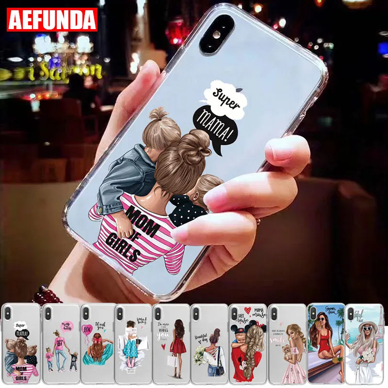 Transparent Super Hot Mom Baby Boy Case for iPhone 7 6 6S 8 Plus Clear TPU Fashion Girl Cases for iPhone XS Max XR X 5S SE Case
Transparent Super Hot Mom Baby Boy Case for iPhone 7 6 6S 8 Plus Clear TPU Fashion Girl Cases for iPhone XS Max XR X 5S SE Case