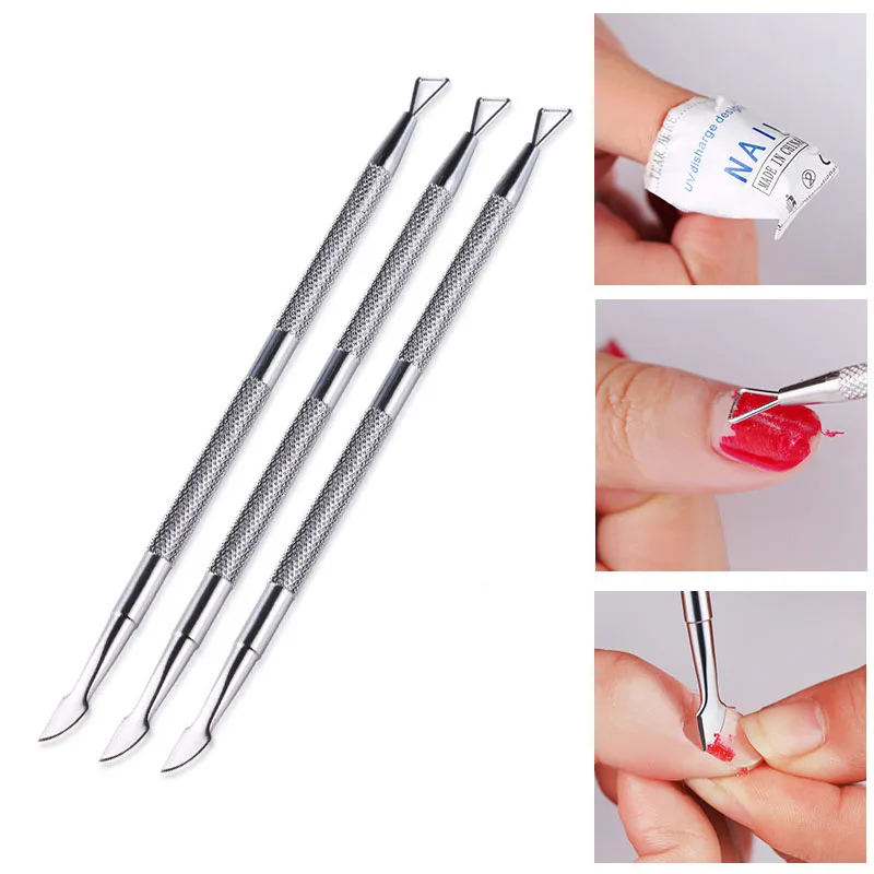 Triangle Head Nail Gel Remover Tool Double Head Stainless Steel Cuticle Lacquer Cleaner Nail Art Care Tool
Triangle Head Nail Gel Remover Tool Double Head Stainless Steel Cuticle Lacquer Cleaner Nail Art Care Tool