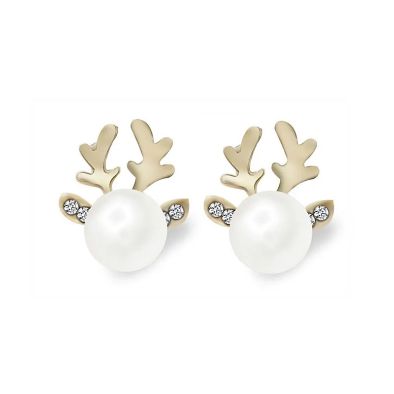 DoreenBeads Ear Post Stud Earrings Gold Color Christmas Reindeer Clear Rhinestone White Acrylic Imitation Pearl 18mm( 6/8") x 1
DoreenBeads Ear Post Stud Earrings Gold Color Christmas Reindeer Clear Rhinestone White Acrylic Imitation Pearl 18mm( 6/8") x 1