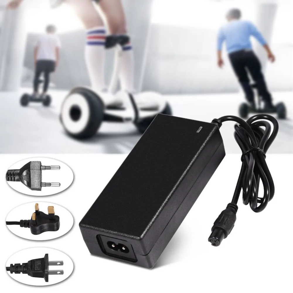 42V 2A Power Adapter Lithium Battery Safe Charger for Electric Balance Scooter with US/ UK/ EU Plug
42V 2A Power Adapter Lithium Battery Safe Charger for Electric Balance Scooter with US/ UK/ EU Plug