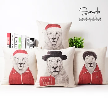 Home Decorative Linen Cushion cover England Modern Cartoon Lion Pattern 5437 Cover Pillow Case Sofa Chair Waist Pillow cover
Home Decorative Linen Cushion cover England Modern Cartoon Lion Pattern 5437 Cover Pillow Case Sofa Chair Waist Pillow cover