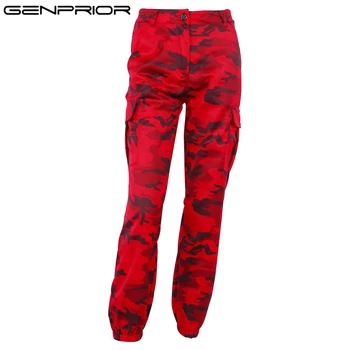 GENPRIOR New Camouflage Harlan Casual Trousers Women Hip Hop Loose Fitness Pants Cotton Autumn Winter Red Pants Female Exercise
GENPRIOR New Camouflage Harlan Casual Trousers Women Hip Hop Loose Fitness Pants Cotton Autumn Winter Red Pants Female Exercise