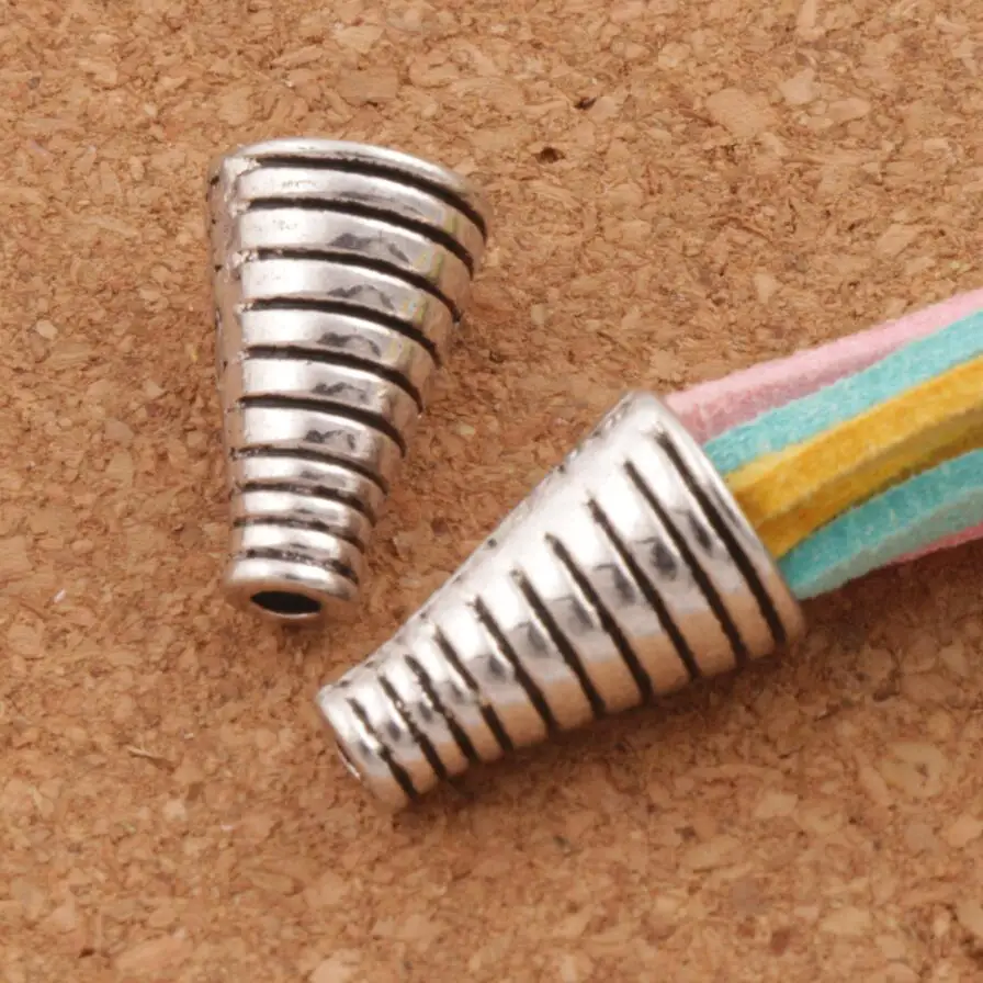15pcs 10.2x10.1mm Antique Silver Screw Cone End Caps Bead cap Jewelry Findings Components L1092
15pcs 10.2x10.1mm Antique Silver Screw Cone End Caps Bead cap Jewelry Findings Components L1092