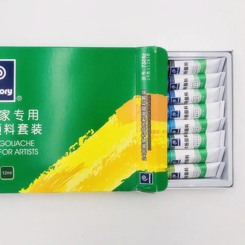 12ml*24 Colors Gouache Painting Paint Set High Quality Transparent 12ML Gouache Pigment For Artist School Student
12ml*24 Colors Gouache Painting Paint Set High Quality Transparent 12ML Gouache Pigment For Artist School Student