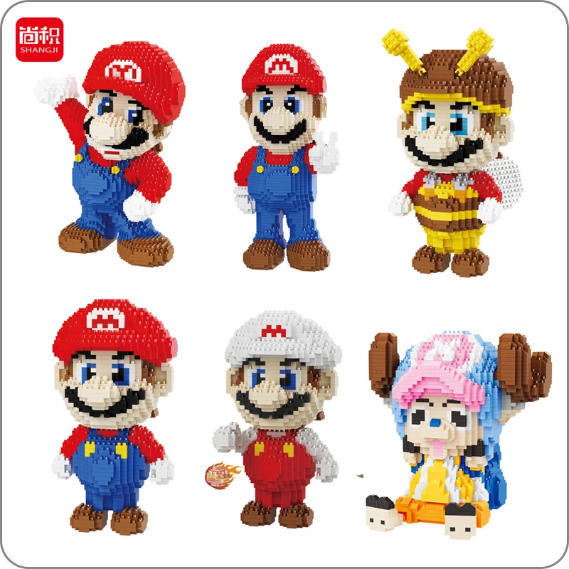 Shangji Super Mario Fire Bee Mario Browser Monster One Piece Chopper 3d Model DIY Diamond Small Blocks Mini Building Toy no Box
Shangji Super Mario Fire Bee Mario Browser Monster One Piece Chopper 3d Model DIY Diamond Small Blocks Mini Building Toy no Box