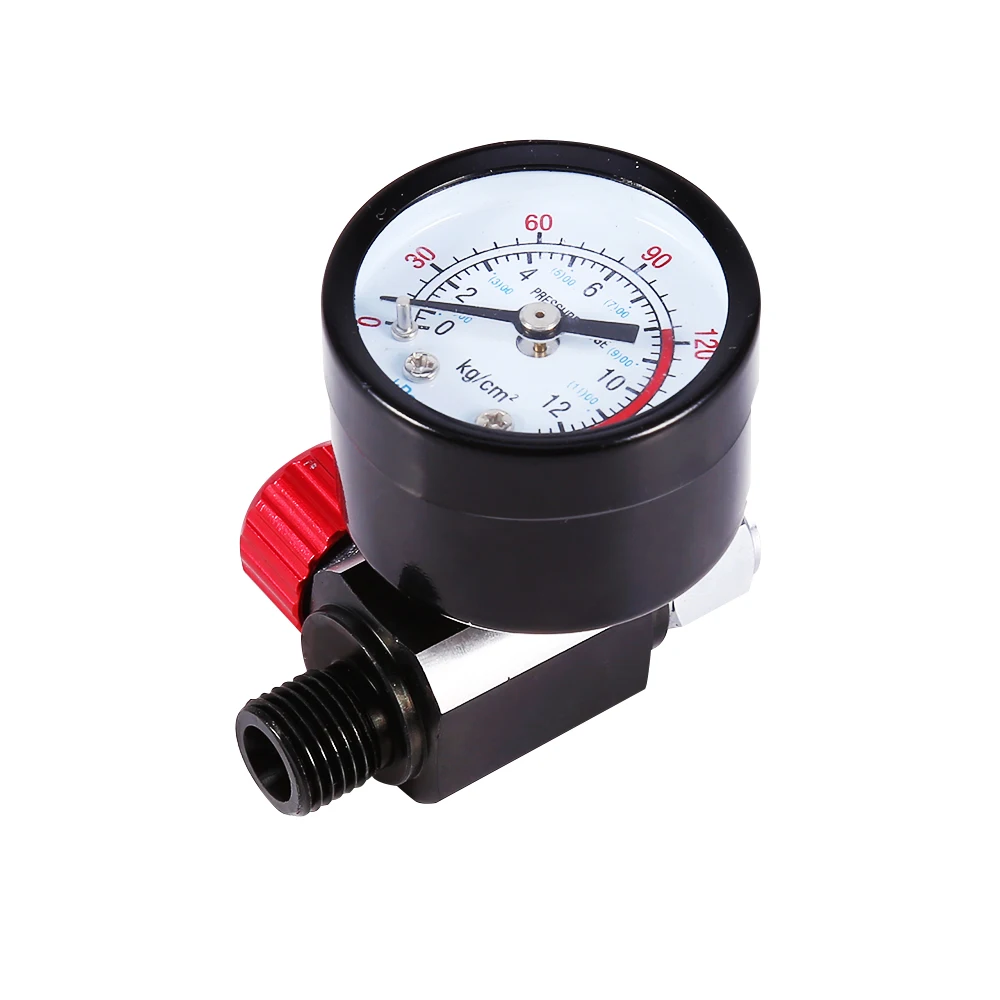 1/4'' Mini BSP HVLP Spray Gun Air Regulator With Pressure Gauge Diaphragm Control
1/4'' Mini BSP HVLP Spray Gun Air Regulator With Pressure Gauge Diaphragm Control