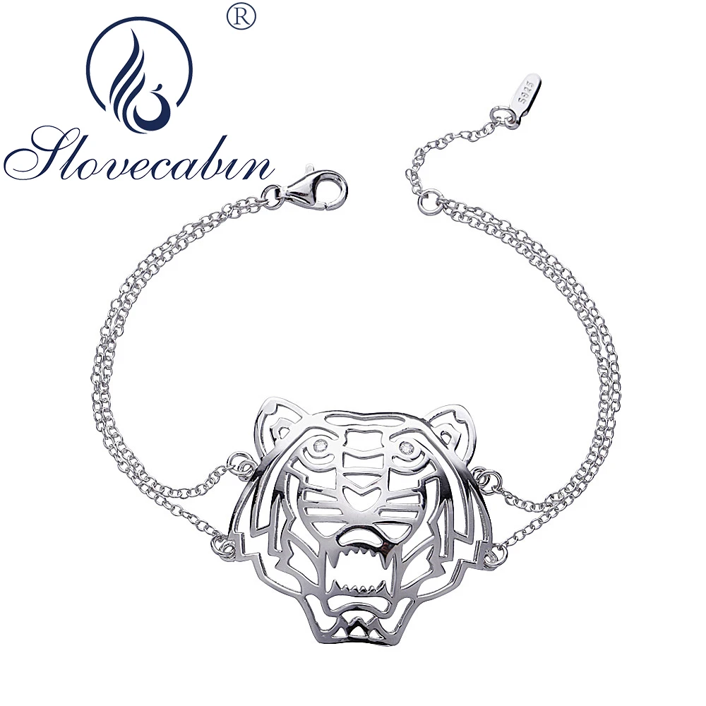 Slovecabin 2018 New Collection 925 Sterling Silver Link Chain Tiger Bracelets For Women Pure Silver 925 Femme Bracelets Bijoux
Slovecabin 2018 New Collection 925 Sterling Silver Link Chain Tiger Bracelets For Women Pure Silver 925 Femme Bracelets Bijoux