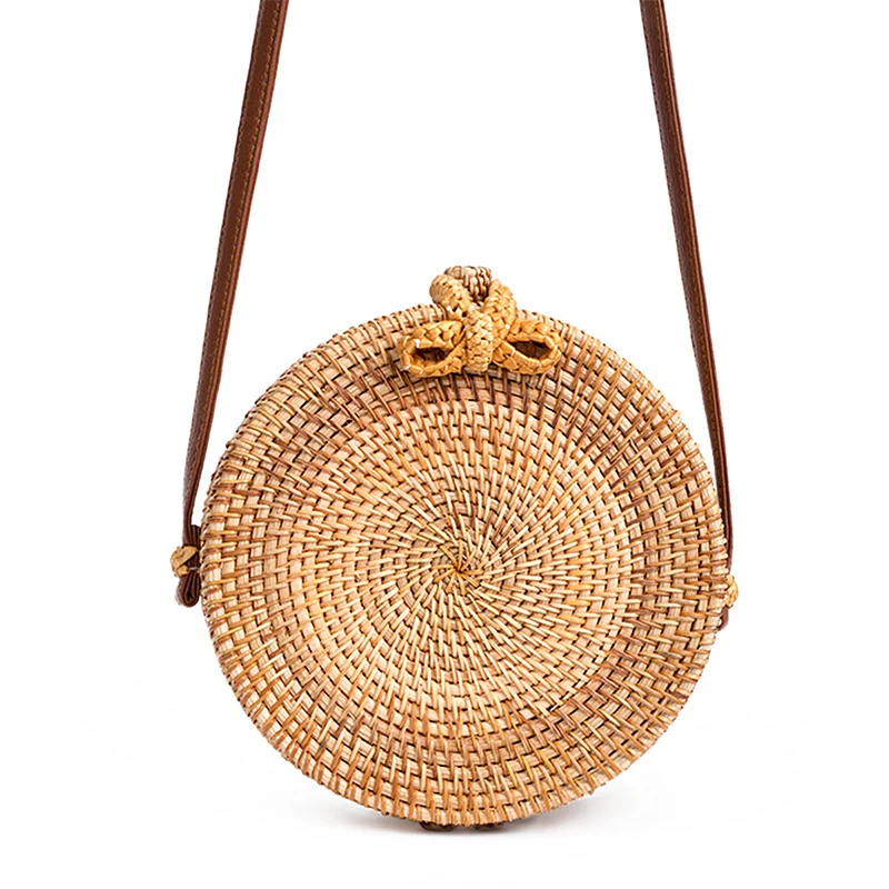 Rattan Bag Straw Round Shoulder Bag Small Beach HandBag Women Summer Fashion Handmade Messenger Crossbody Summer Straw Bags
Rattan Bag Straw Round Shoulder Bag Small Beach HandBag Women Summer Fashion Handmade Messenger Crossbody Summer Straw Bags