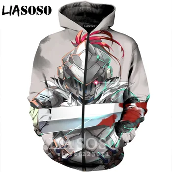LIASOSO 2019 Winter New Men Women 3D Print Anime Goblin Slayer Zipper Hoodie Casual Unisex Long Sleeve Coat Sweatshirt B171-10
LIASOSO 2019 Winter New Men Women 3D Print Anime Goblin Slayer Zipper Hoodie Casual Unisex Long Sleeve Coat Sweatshirt B171-10
