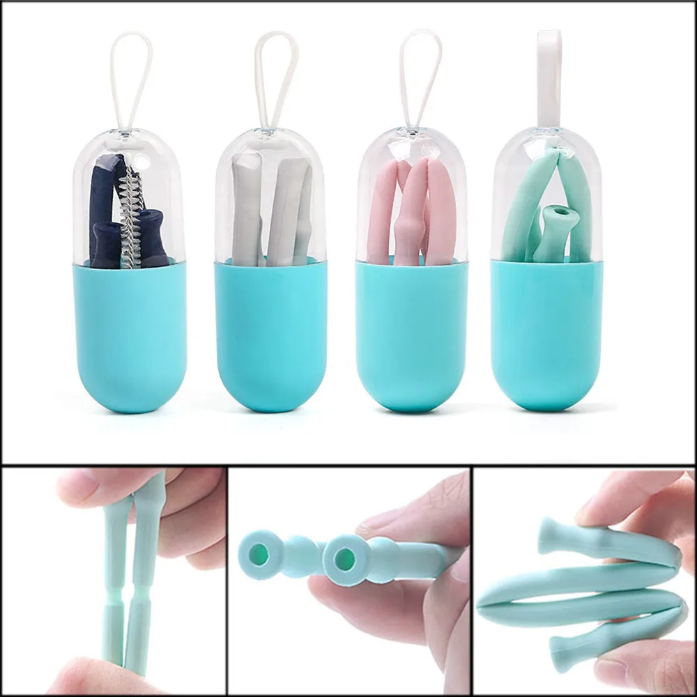 1PCS Length 20cm Food Grade Silicone Portable Reusable Washable Food Grade Silicone Drinking Curved Straw with Box Straw M4
1PCS Length 20cm Food Grade Silicone Portable Reusable Washable Food Grade Silicone Drinking Curved Straw with Box Straw M4
