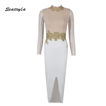Seamyla 2020 New Elegant Bodycon Bandage Dress Women Summer Sexy Pearls Beading Midi Club Dresses Celebrity Party Dress Vestidos 
Seamyla 2020 New Elegant Bodycon Bandage Dress Women Summer Sexy Pearls Beading Midi Club Dresses Celebrity Party Dress Vestidos