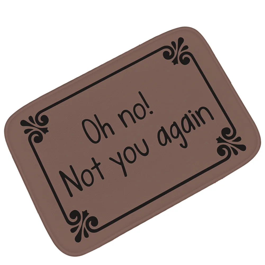 Personalized Text Pattern Floor Mat Decoration Home Entrance Mat Non-slip Absorbent Bathroom Door Mat Bedside Foot Mat
Personalized Text Pattern Floor Mat Decoration Home Entrance Mat Non-slip Absorbent Bathroom Door Mat Bedside Foot Mat