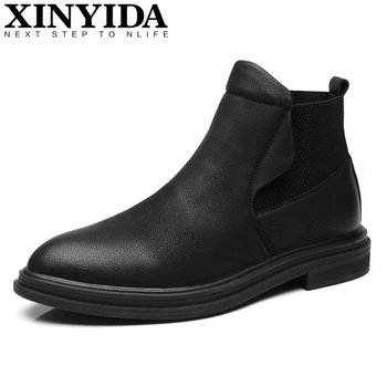 2020 Brand High Top Men Shoes Slip On Breathable Thick Sole Men Martin Boots Ankle Botas Fashion Men Motorcycles Boots Size38-48
2020 Brand High Top Men Shoes Slip On Breathable Thick Sole Men Martin Boots Ankle Botas Fashion Men Motorcycles Boots Size38-48