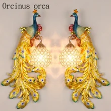 European pastoral peacock crystal wall lamp living room background bedroom bedside French luxury modern creative wall lamp
European pastoral peacock crystal wall lamp living room background bedroom bedside French luxury modern creative wall lamp